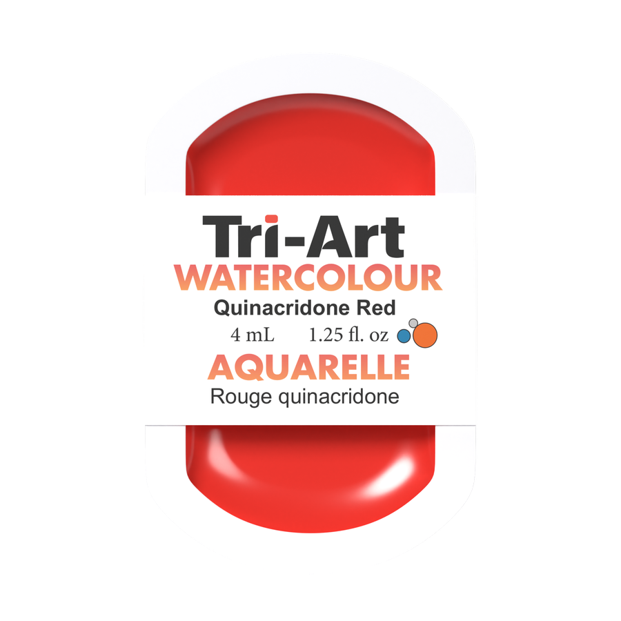 Tri-Art Water Colour Pans - Quinacridone Red - 4 mL