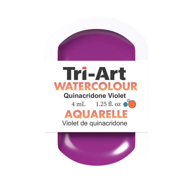 Tri-Art Water Colour Pans - Quinacridone Violet - 4 mL - Art Noise