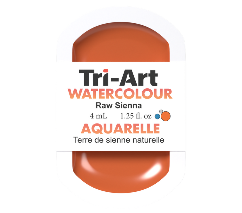 Tri-Art Water Colour Pans - Raw Sienna - 4 mL - Art Noise
