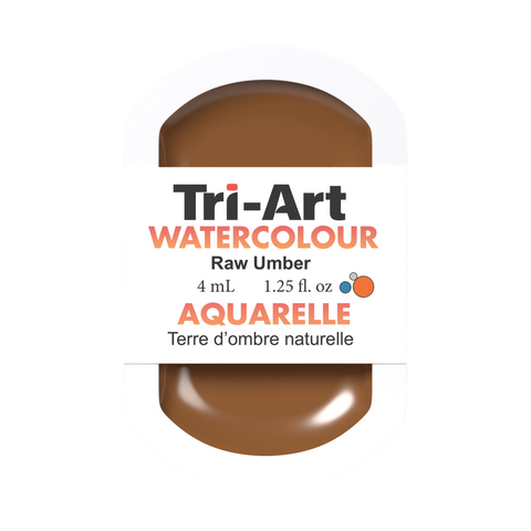 Tri-Art Water Colour Pans - Raw Umber - 4 mL - Art Noise
