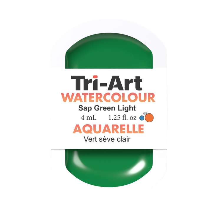 Tri-Art Water Colour Pans - Sap Green Light - 4 mL - Art Noise