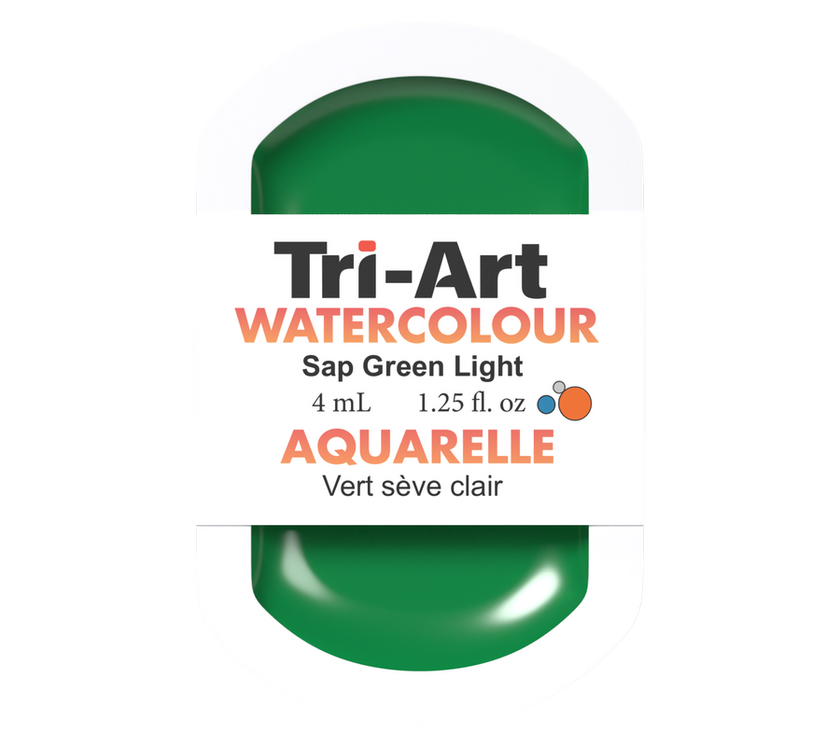 Tri-Art Water Colour Pans - Sap Green Light - 4 mL - Art Noise