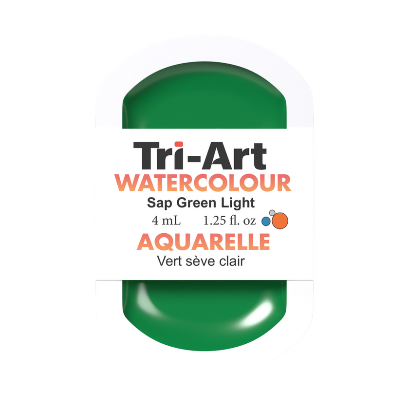 Tri-Art Water Colour Pans - Sap Green Light - 4 mL - Art Noise