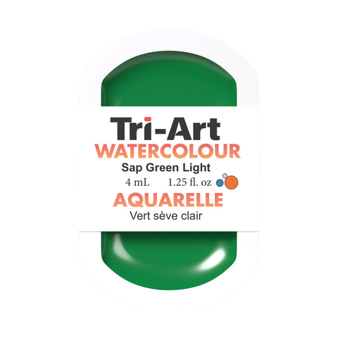 Tri-Art Water Colour Pans - Sap Green Light - 4 mL - Art Noise