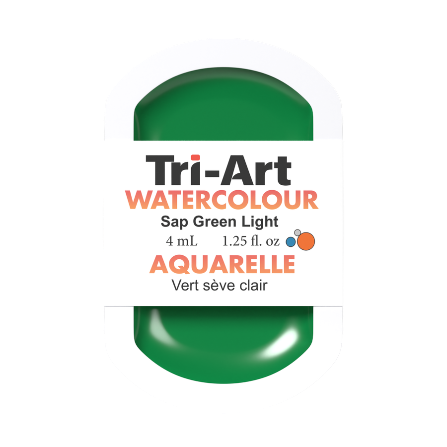 Tri-Art Water Colour Pans - Sap Green Light - 4 mL