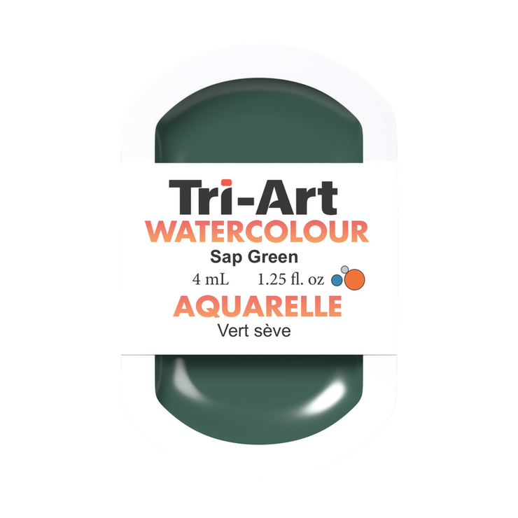 Tri-Art Water Colour Pans - Sap Green - 4 mL - Art Noise
