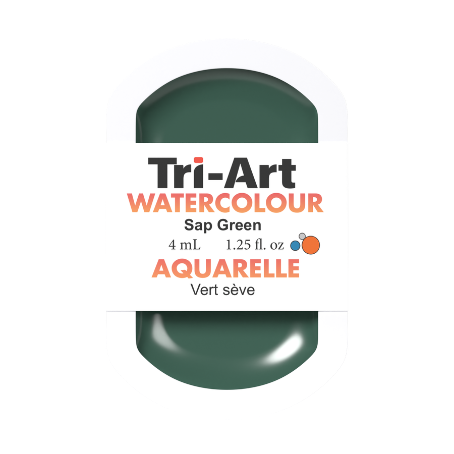 Tri-Art Water Colour Pans - Sap Green - 4 mL - Art Noise