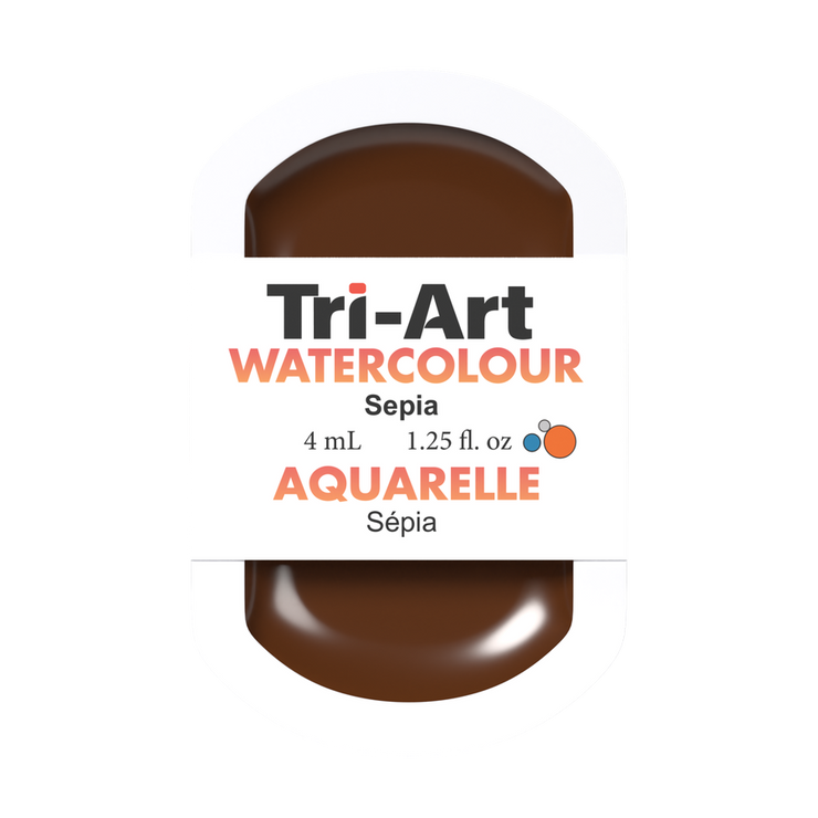 Tri-Art Water Colour Pans - Sepia - 4 mL - Art Noise
