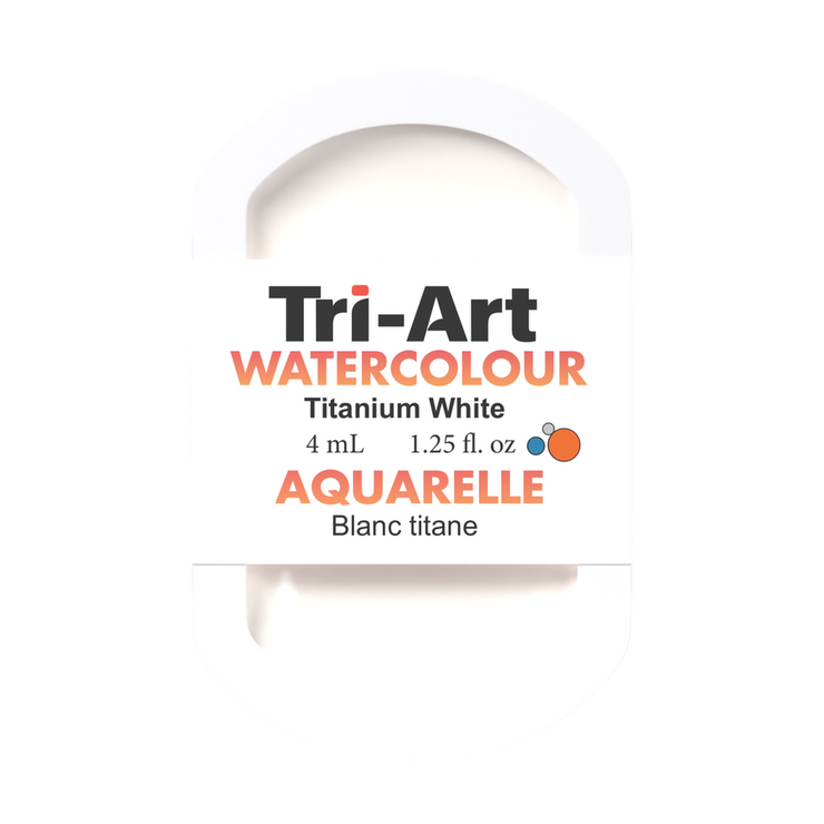 Tri-Art Water Colour Pans - Titanium White - 4 mL - Art Noise