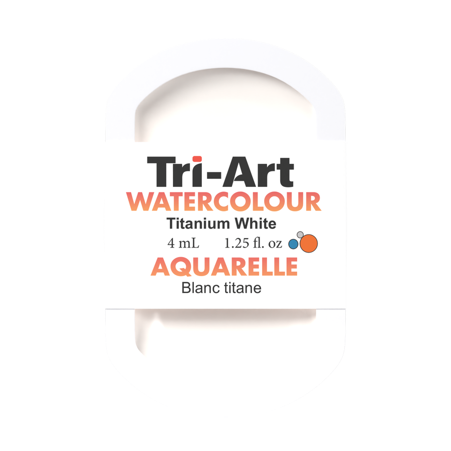 Tri-Art Water Colour Pans - Titanium White - 4 mL