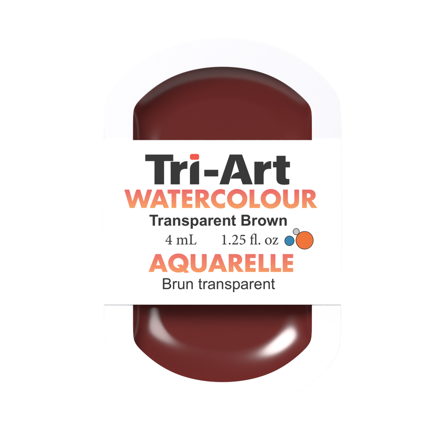 Tri-Art Water Colour Pans - Transparent Brown - 4 mL - Art Noise