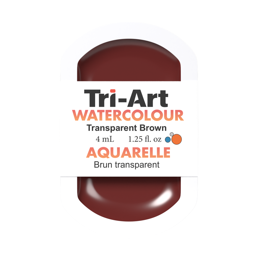 Tri-Art Water Colour Pans - Transparent Brown - 4 mL
