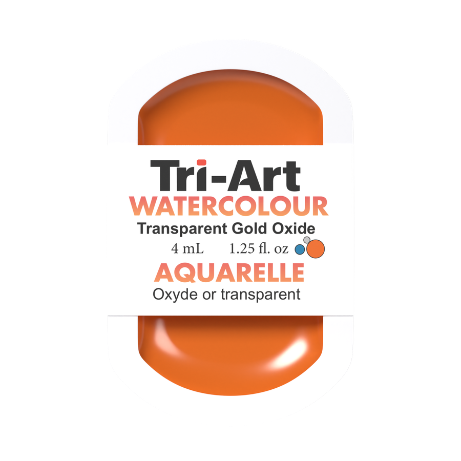 Tri-Art Water Colour Pans - Transparent Gold Oxide - 4 mL - Art Noise Tri-Art Water Colour Pans - Transparent Gold Oxide - 4 mL Tri-Art Mfg. product_type art-noise.myshopify.com tri-art-water-colour-pans-transparent-gold-oxide-4-ml