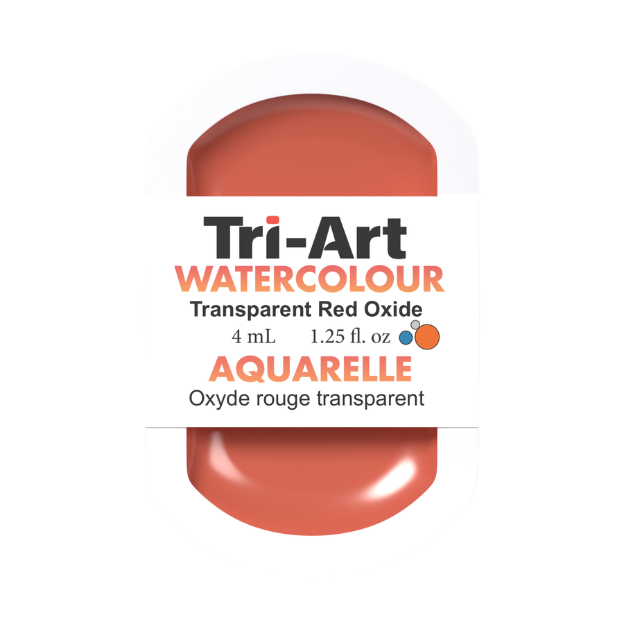 Tri-Art Water Colour Pans - Transparent Red Oxide - 4 mL