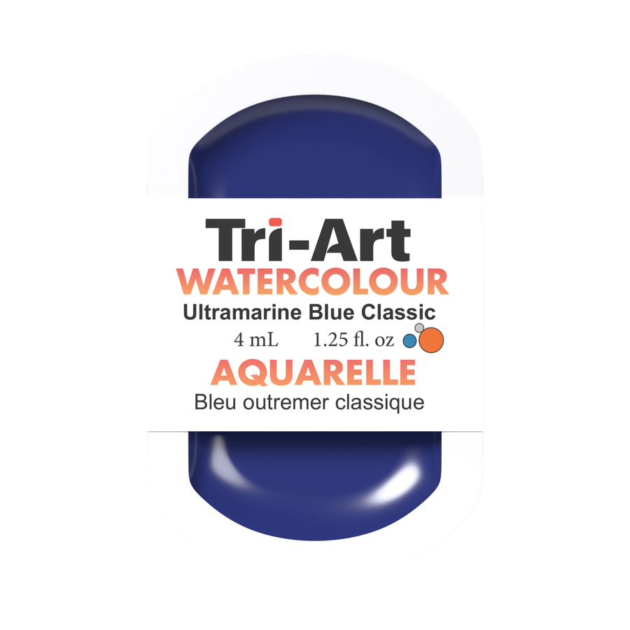 Tri-Art Water Colour Pans - Ultramarine Blue - 4 mL - Art Noise