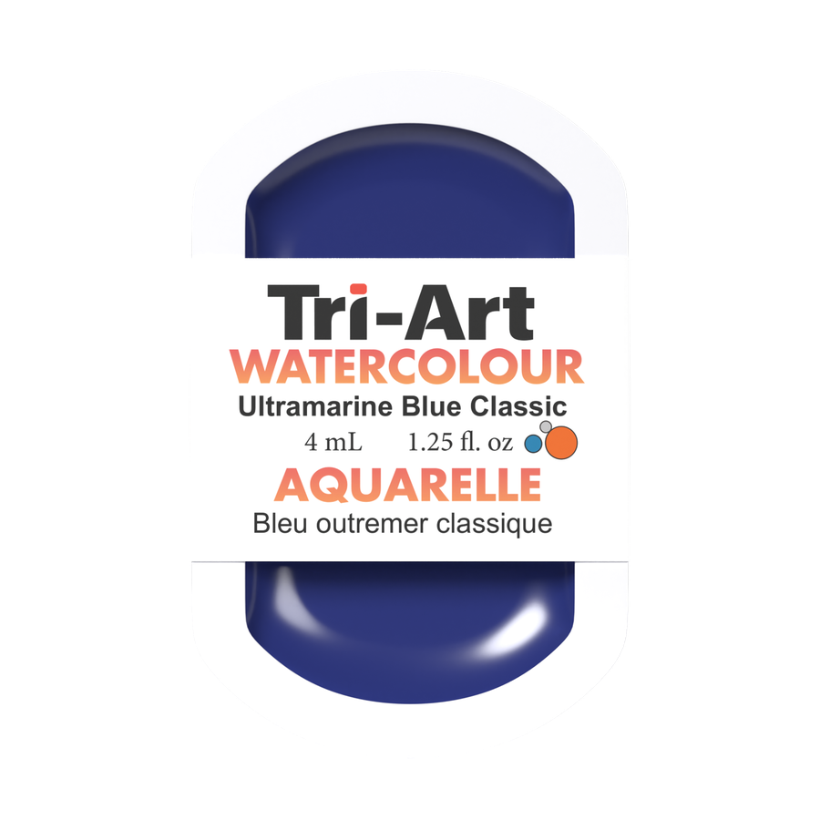 Tri-Art Water Colour Pans - Ultramarine Blue - 4 mL