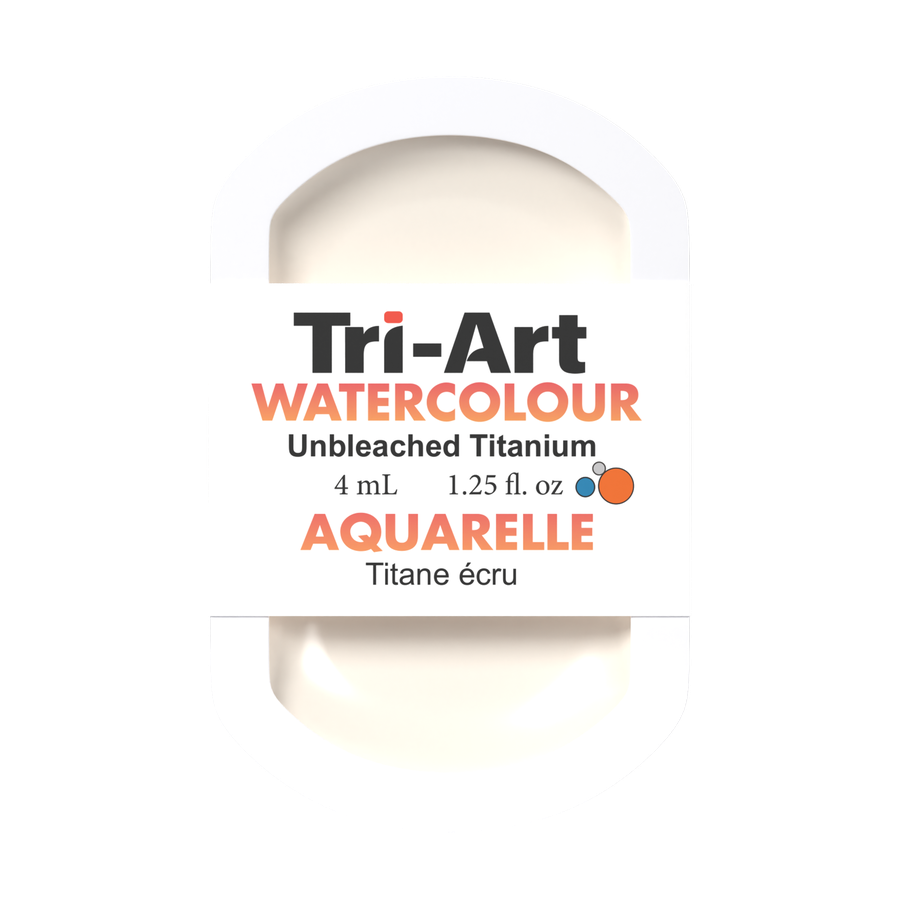 Tri-Art Water Colour Pans - Unbleached Titanium - 4 mL