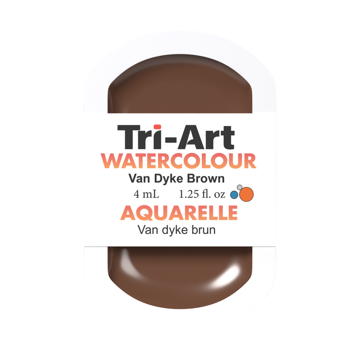 Tri-Art Water Colour Pans - Van Dyke Brown - 4 mL - Art Noise