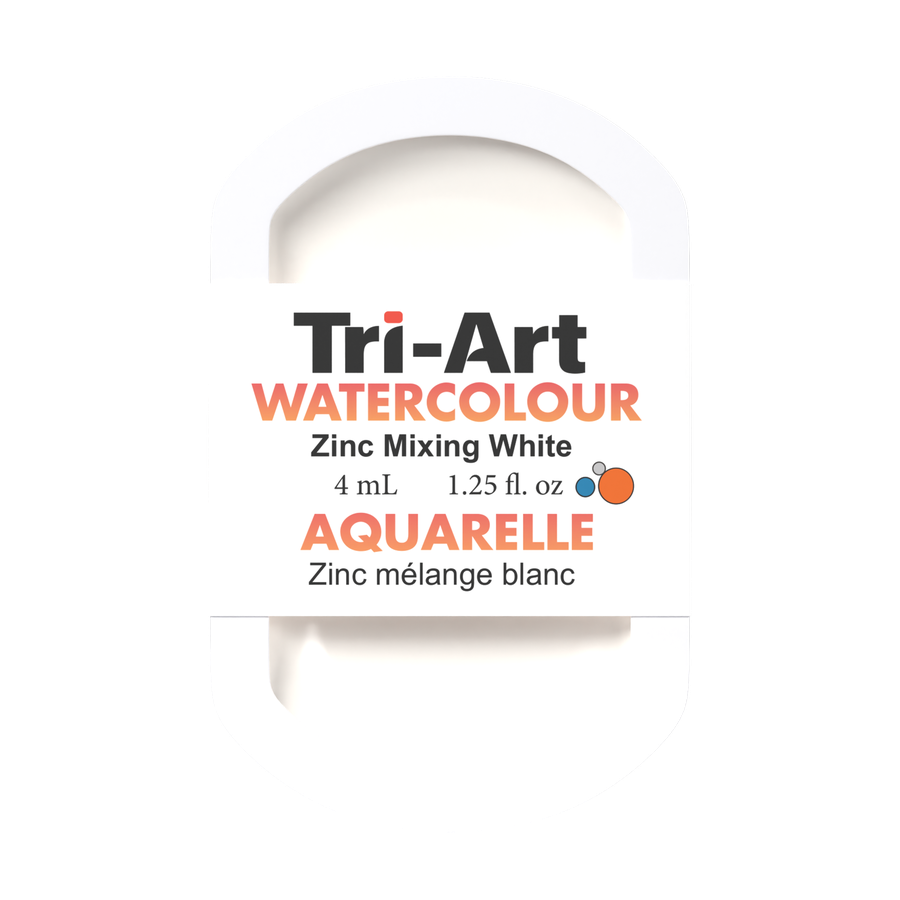 Tri-Art Water Colour Pans - Zinc Mixing White - 4 mL