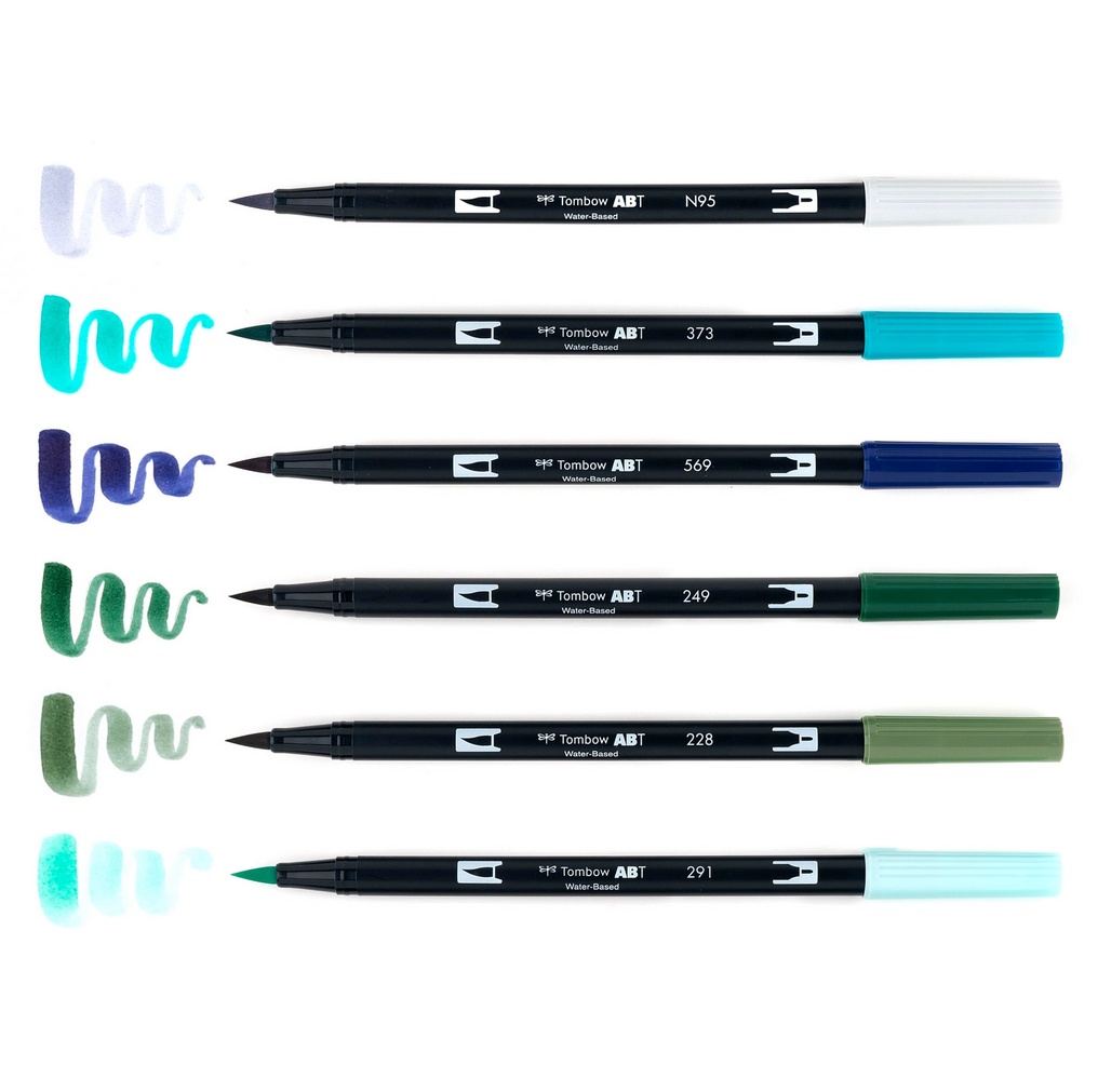 Tombow - Dual Brush Markers - Wonderland, 6-Pack