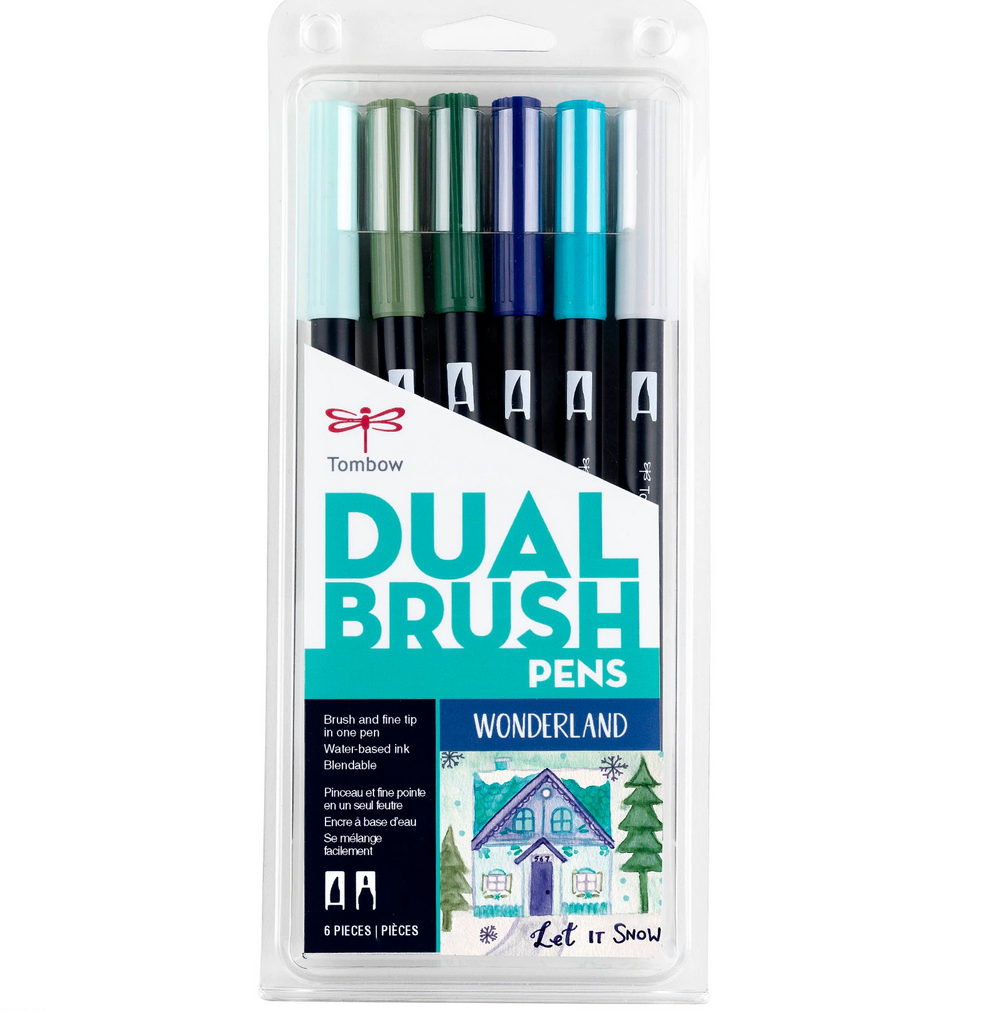 Tombow - Dual Brush Markers - Wonderland, 6-Pack